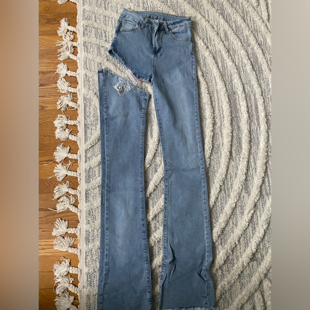 New -Detachable-Leg Jeans with hooks